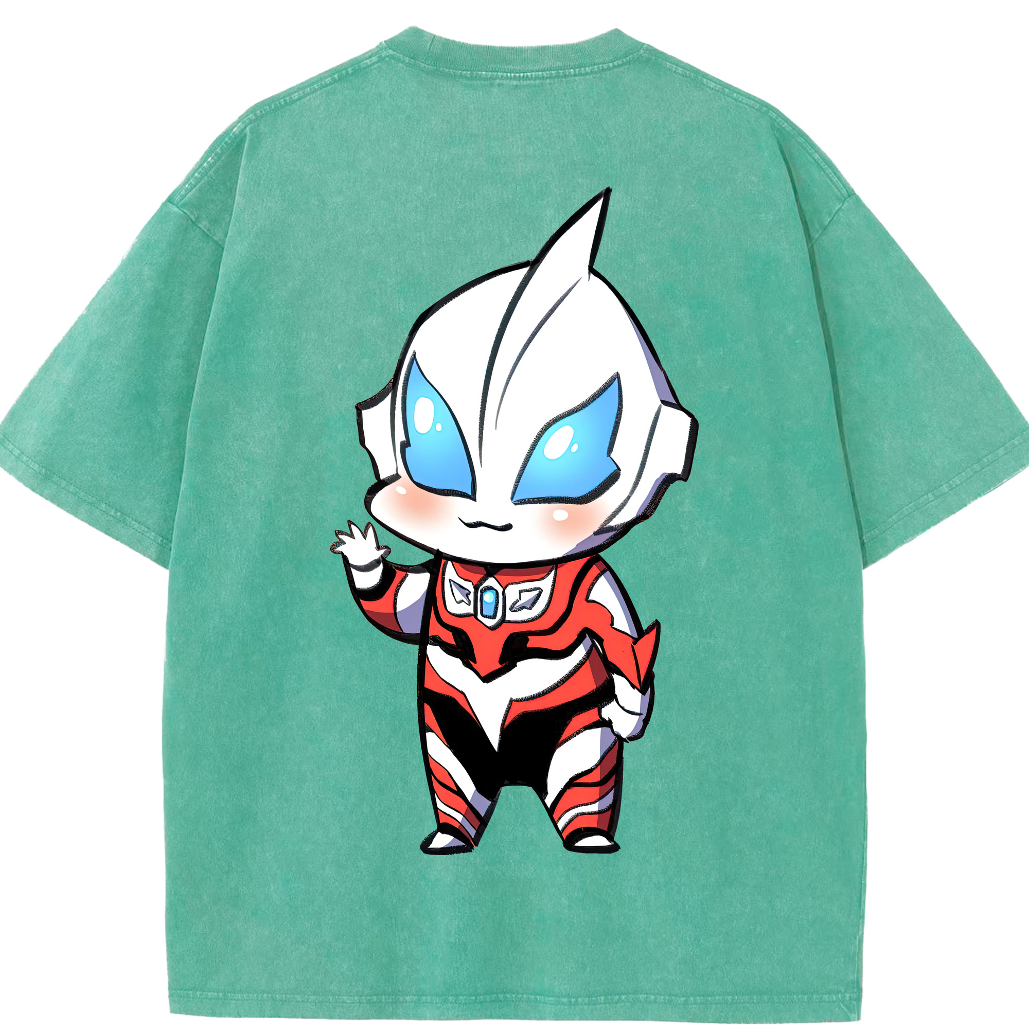 （画像用） ウルトラマン Ultraman 綿100% ヴィンテージ風 半袖Tシャツ（背面プリント）